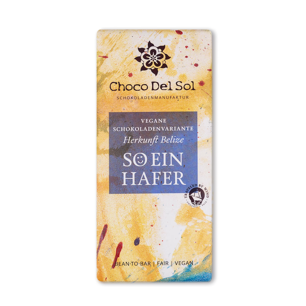 Bean-to-Bar Schokoladenvariante Hafer Bio von Choco Del Sol Produktbild