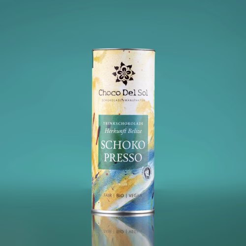 Bean-to-Bar Trinkschokolade Schokopresso von Choco Del Sol Produktbild
