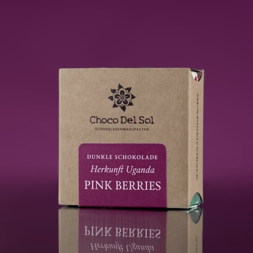 Bean-to-Bar Schokolade Pink Berries Bio von Choo Del Sol Produktbild
