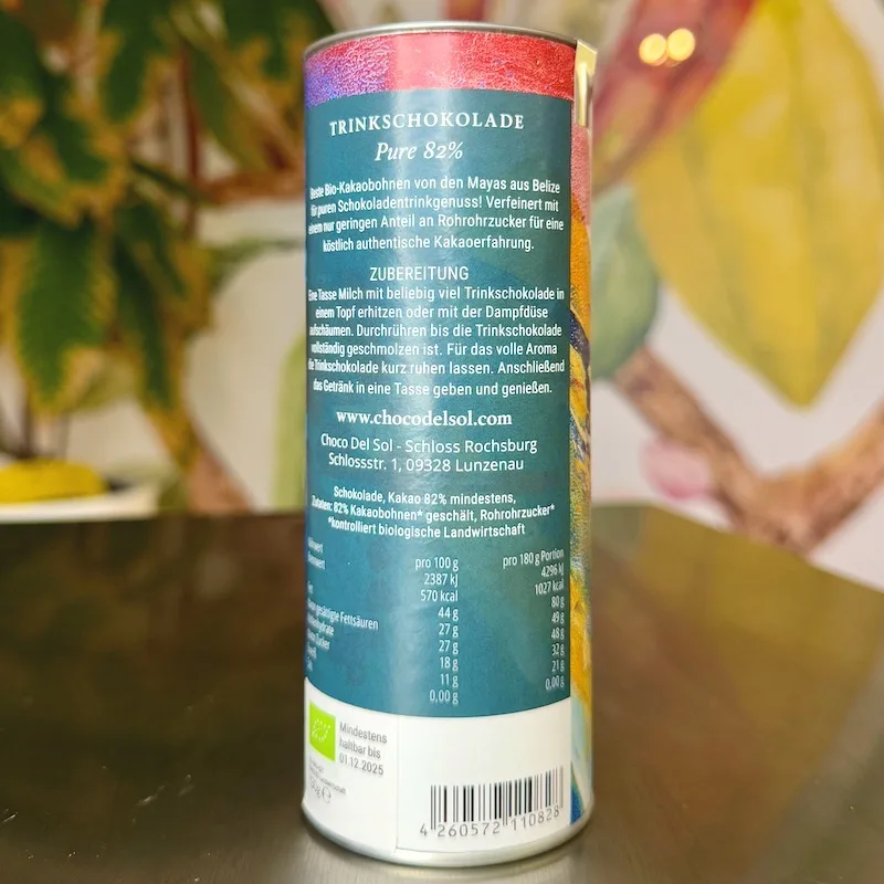 Trinkschokolade Pure 82%* – Bild 3