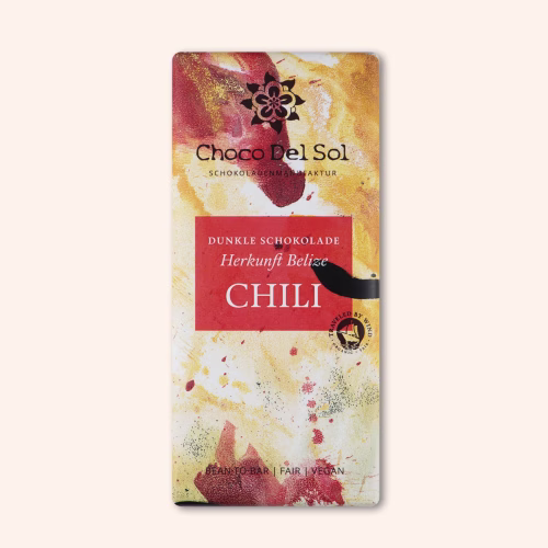 Bean-to-Bar Schokolade Chili Vegan Bio von Choco Del Sol Produktbild