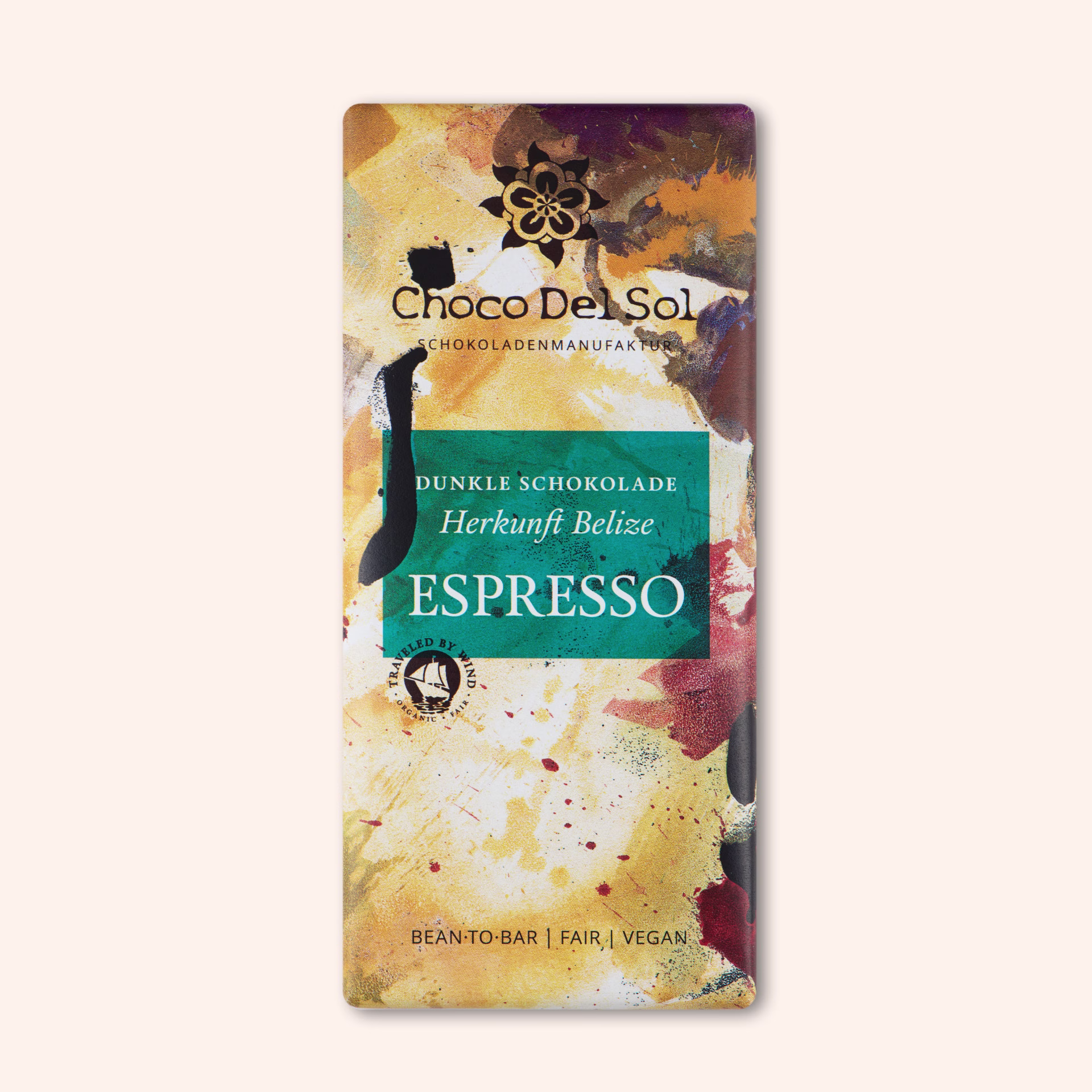 Bean-to-Bar Schokolade Espresso Vegan Bio von Choco Del Sol Produktbild