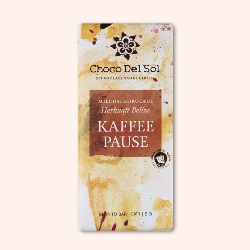 Bean-to-Bar Schokolade Kaffee Milch Bio von Choco Del Sol Produktbild