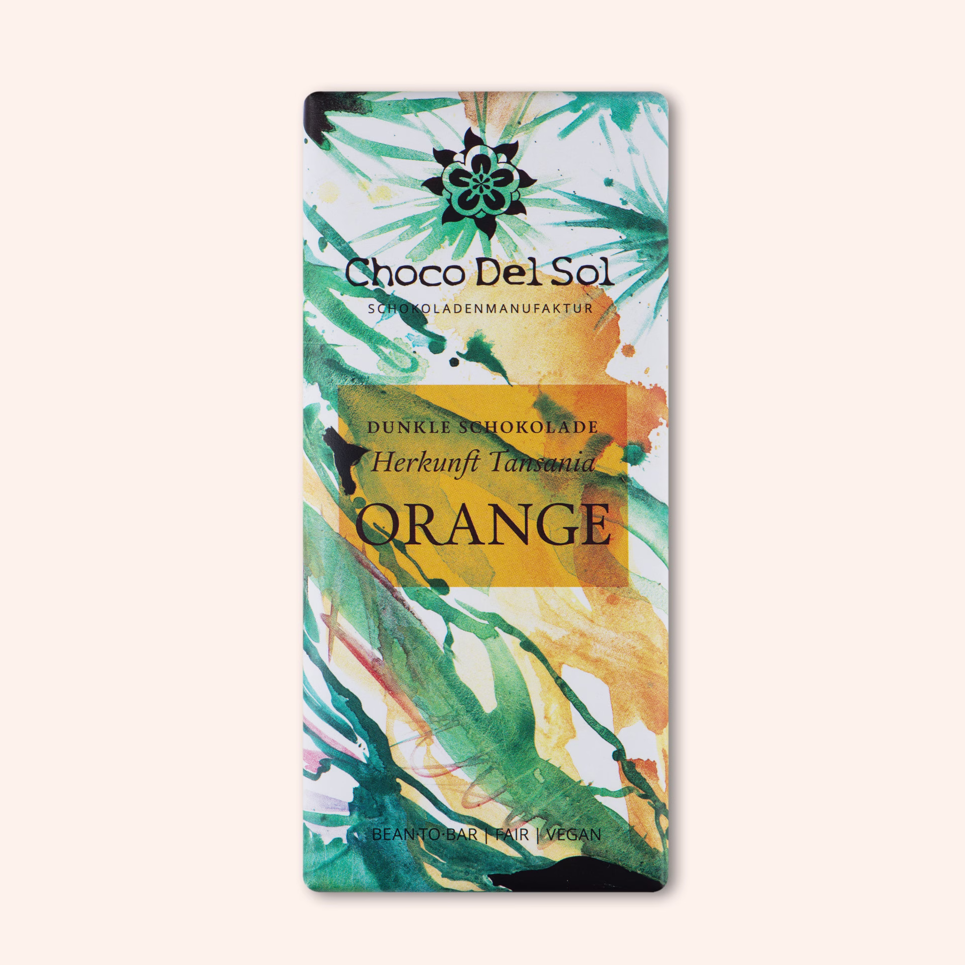 Bean-to-Bar Schokolade Orange Vegan Bio von Choco Del Sol Produktbild