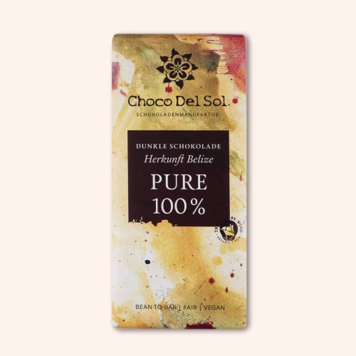 Bean-to-Bar Schokolade Pure 100 Prozent Bio von Choco Del Sol Produktbild