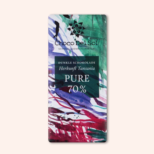 Bean-to-Bar Schokolade Pure 70 Prozent Bio von Choco Del Sol Produktbild