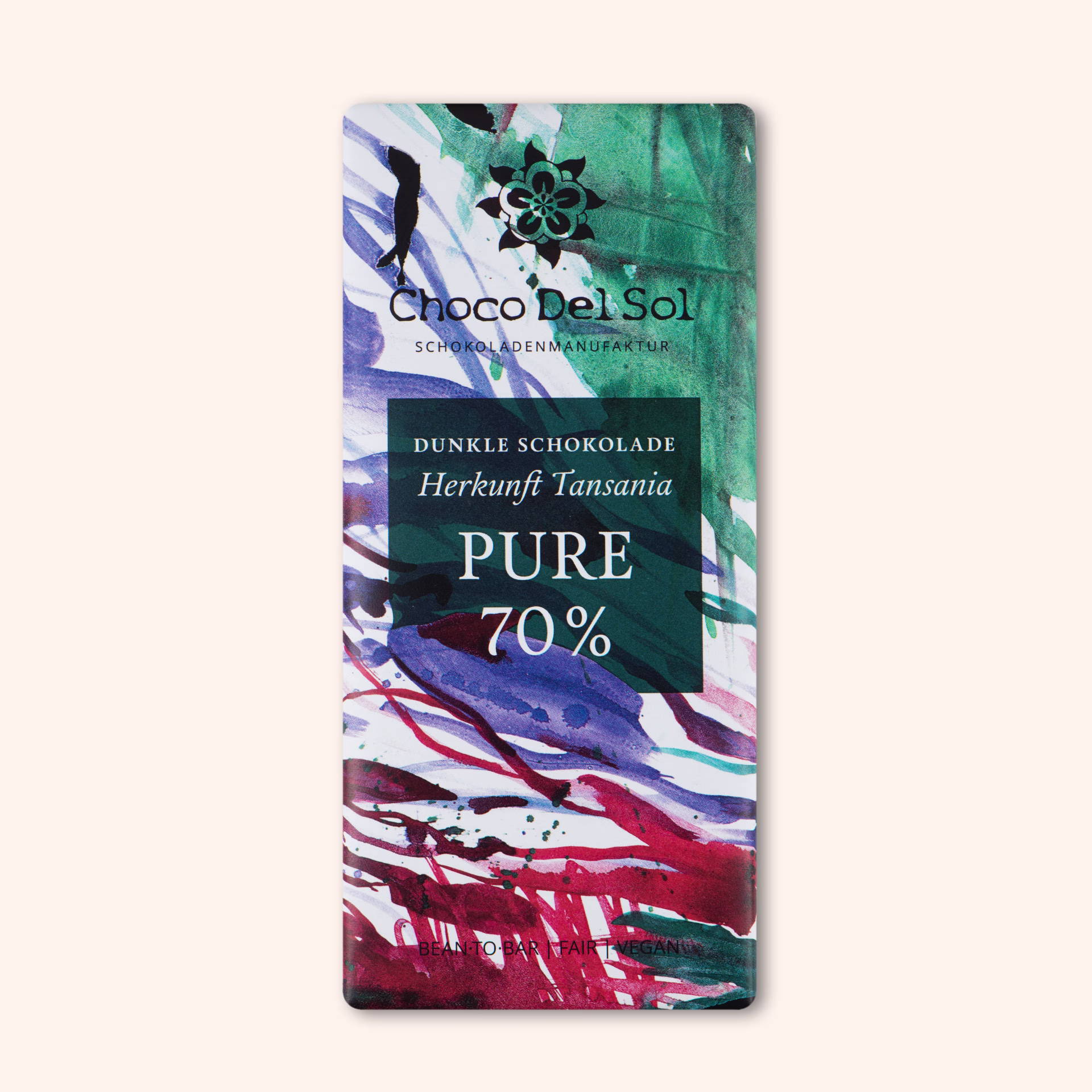 Bean-to-Bar Schokolade Pure 70 Prozent Bio von Choco Del Sol Produktbild