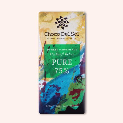 Bean-to-Bar Schokolade Pure 75 Prozent Bio von Choco Del Sol Produktbild