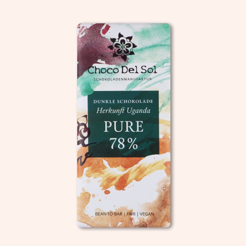 Bean-to-Bar Schokolade Pure 78 Prozent Bio von Choco Del Sol Produktbild